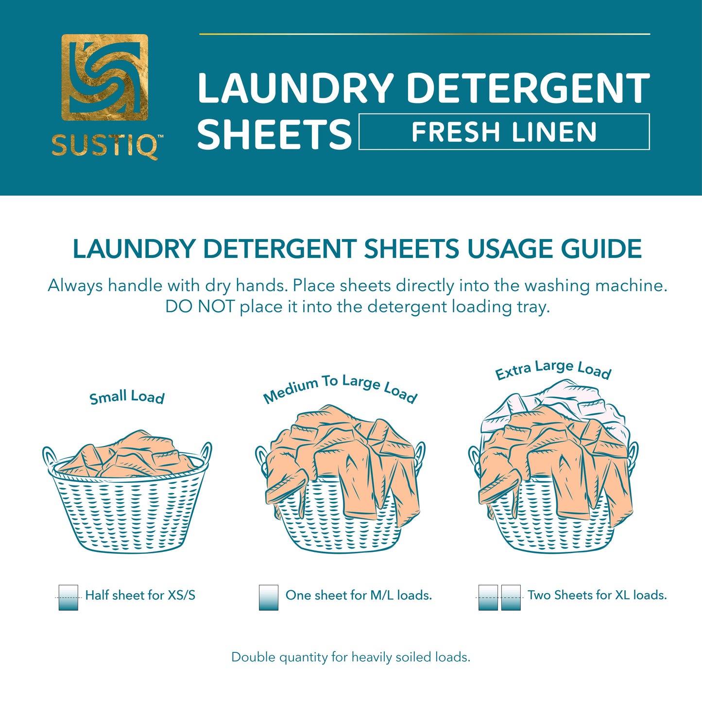 Sustiq Laundry Detergent Sheets